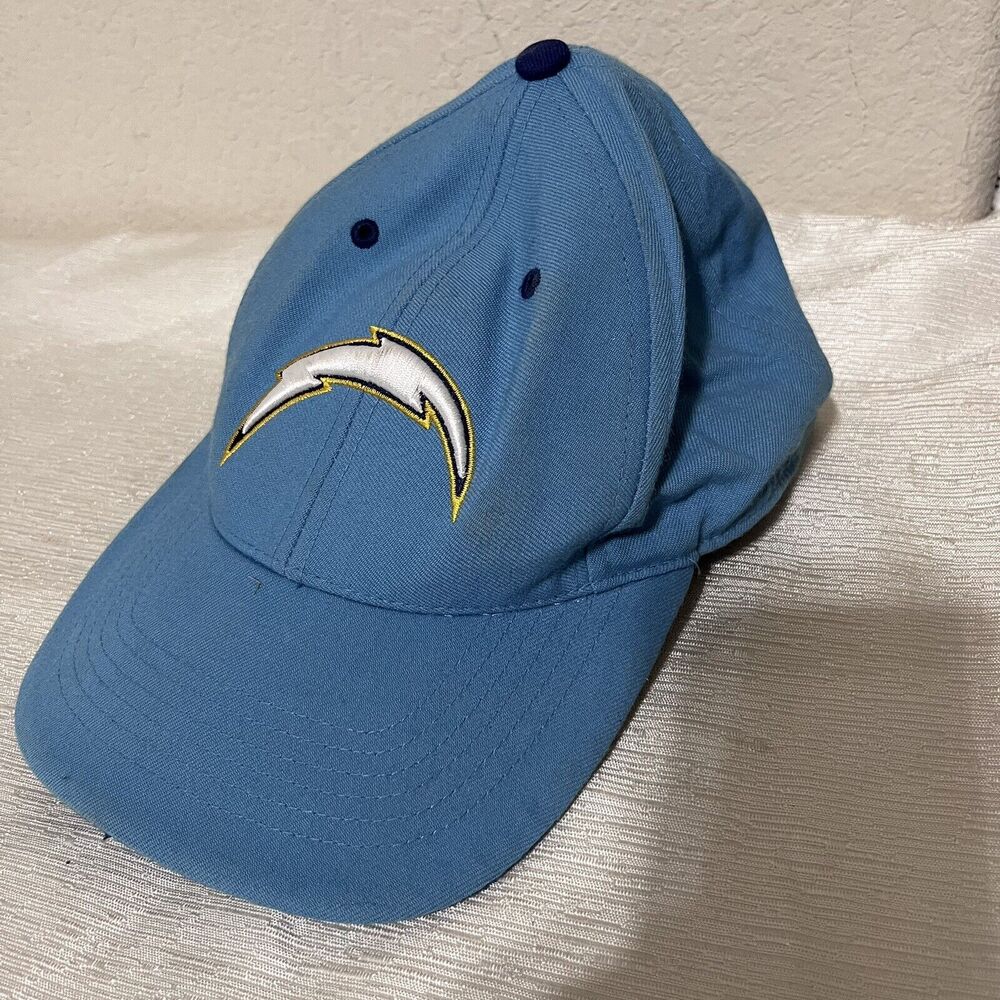 Vintage San Diego Chargers Hat Cap Light Blue Twin Enterprises‎ Fitted sz 7